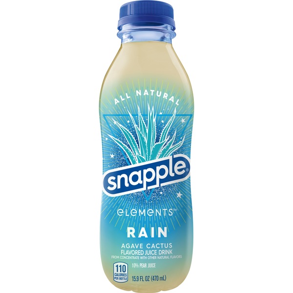 Snapple Elements Rain Agave Cactus Juice Drink, 15.9 OZ