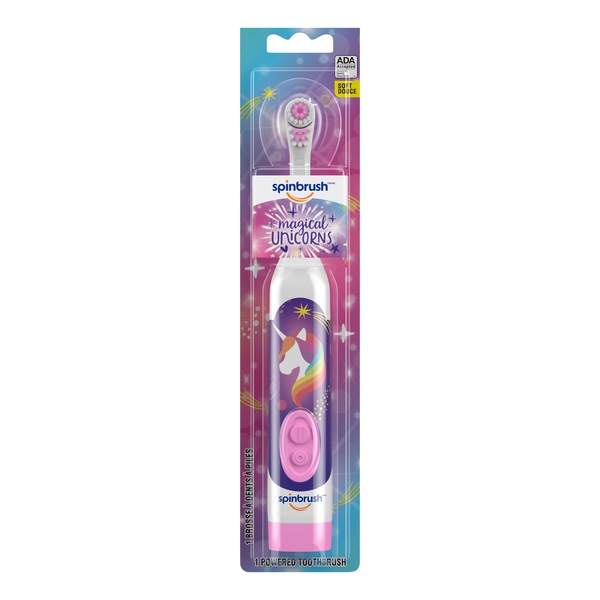 Spinbrush Kids Battery Powered Toothbrush, Mermaids and Unicorns