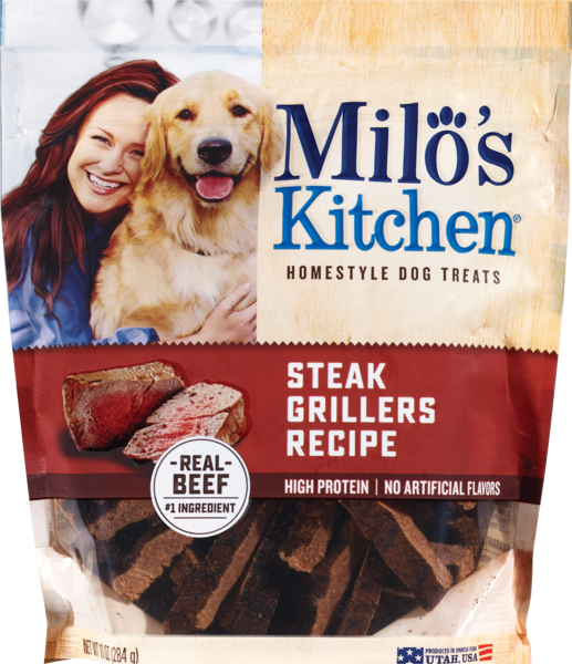 Milo's Kitchen Steak Grillers Recipe Dog Treats, 10 OZ