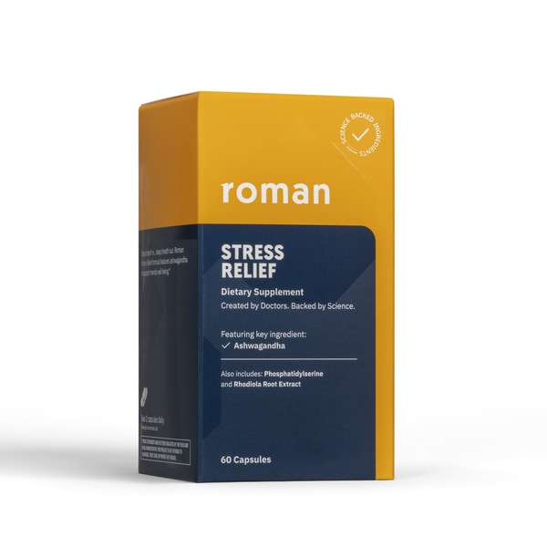 Roman Stress Relief Supplement, 30 Day Supply, 60CT