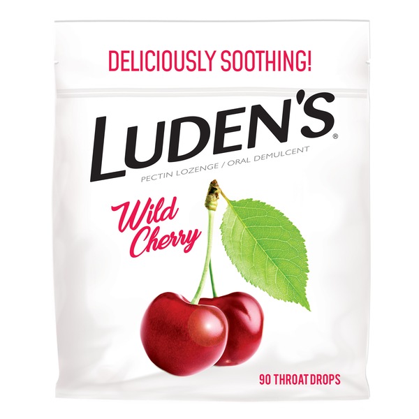 Luden's Deliciously Soothing Throat Drops, Wild Cherry Flavor