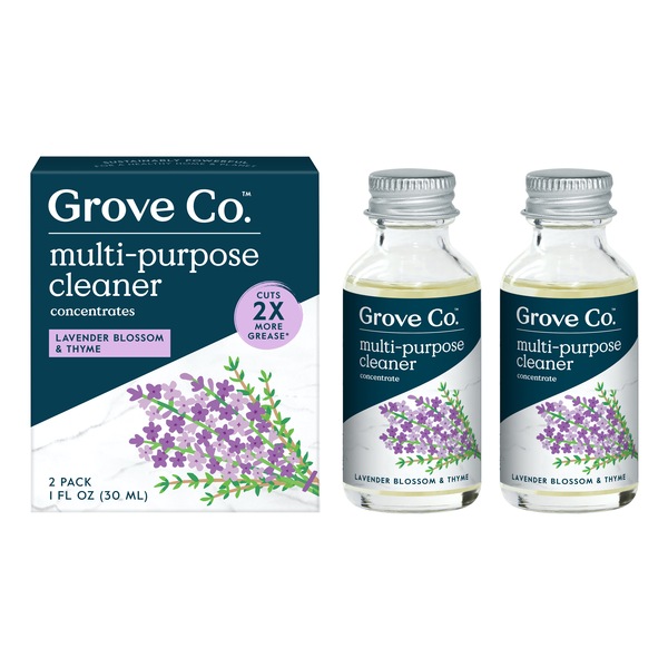 Grove Co. Multi-Purpose Cleaning Concentrate Lavender & Thyme, 1oz, 2ct