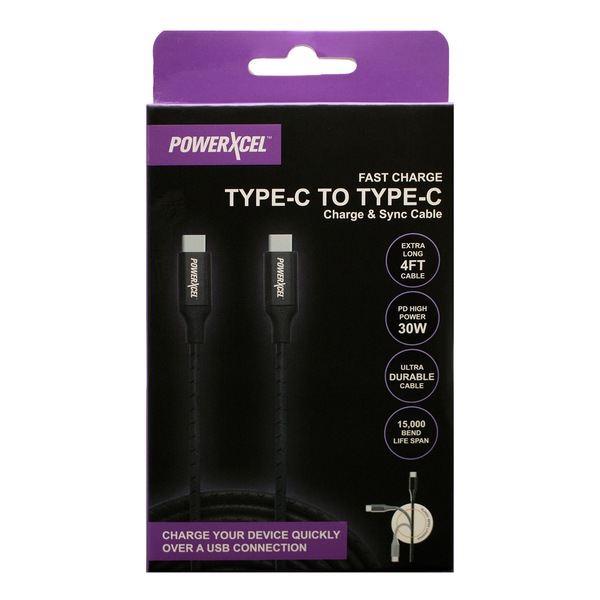 PowerXcel Type C to Lightning Ultra Durable Charge and Sync Cable