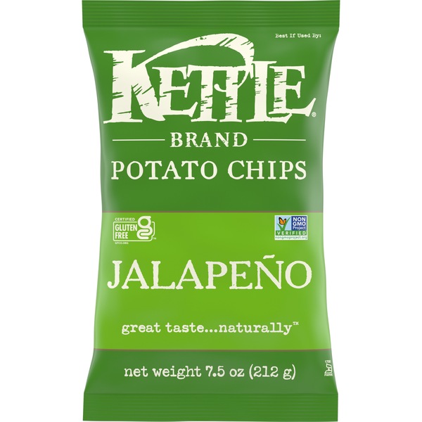 Kettle Brand Jalapeno Kettle Potato Chips, 7.5 oz