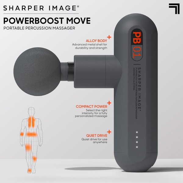 Sharper Image Powerboost Move Portable Percussion Massager