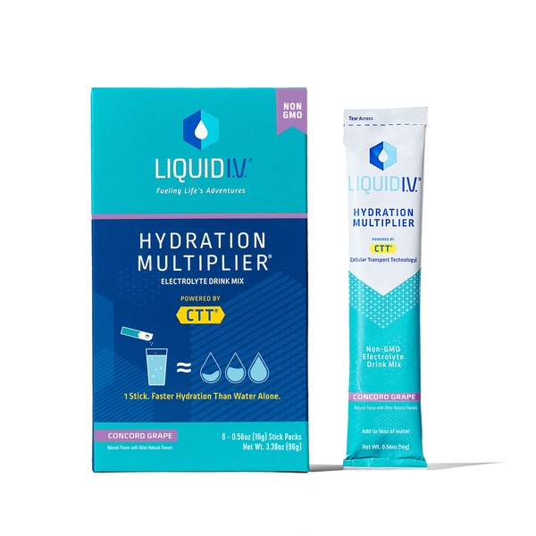 Liquid I.V. Hydration Multiplier Electrolyte Drink Mix Packets, 6 CT