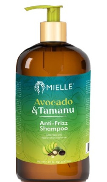 Mielle Avocado & Tamanu Anti-Frizz Shampoo, 12 OZ