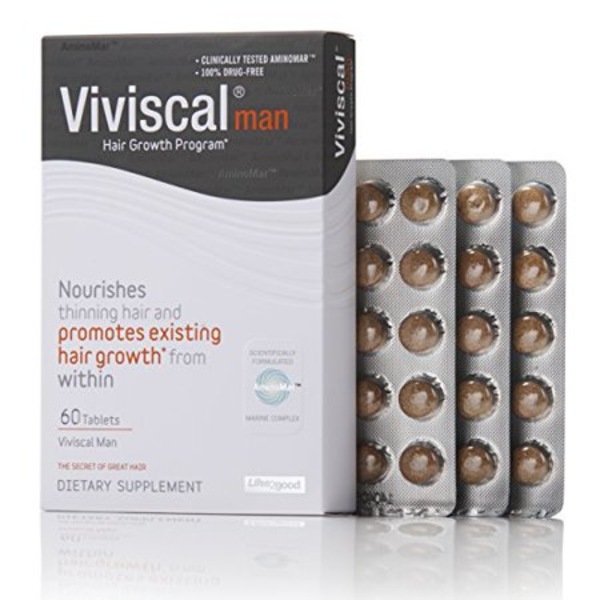 Viviscal Man Hair Growth Supplements Tablets, 60CT