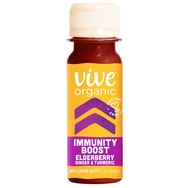 Vive Organic Ginger & Turmeric Immunity Boost Shot, 2 OZ