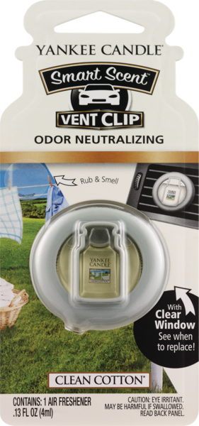 Yankee Candle Smart Scent Odor Neutralizing Car Vent Clip Air Freshener