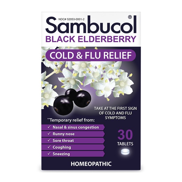 Sambucol Cold and Flu Relief Tablets, 30CT