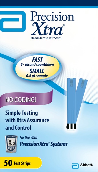 Precision Xtra Blood Glucose Test Strips